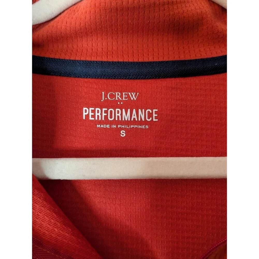 J.Crew Half-zip Waffle top BE306 Performance Henley size Small pullover sporty